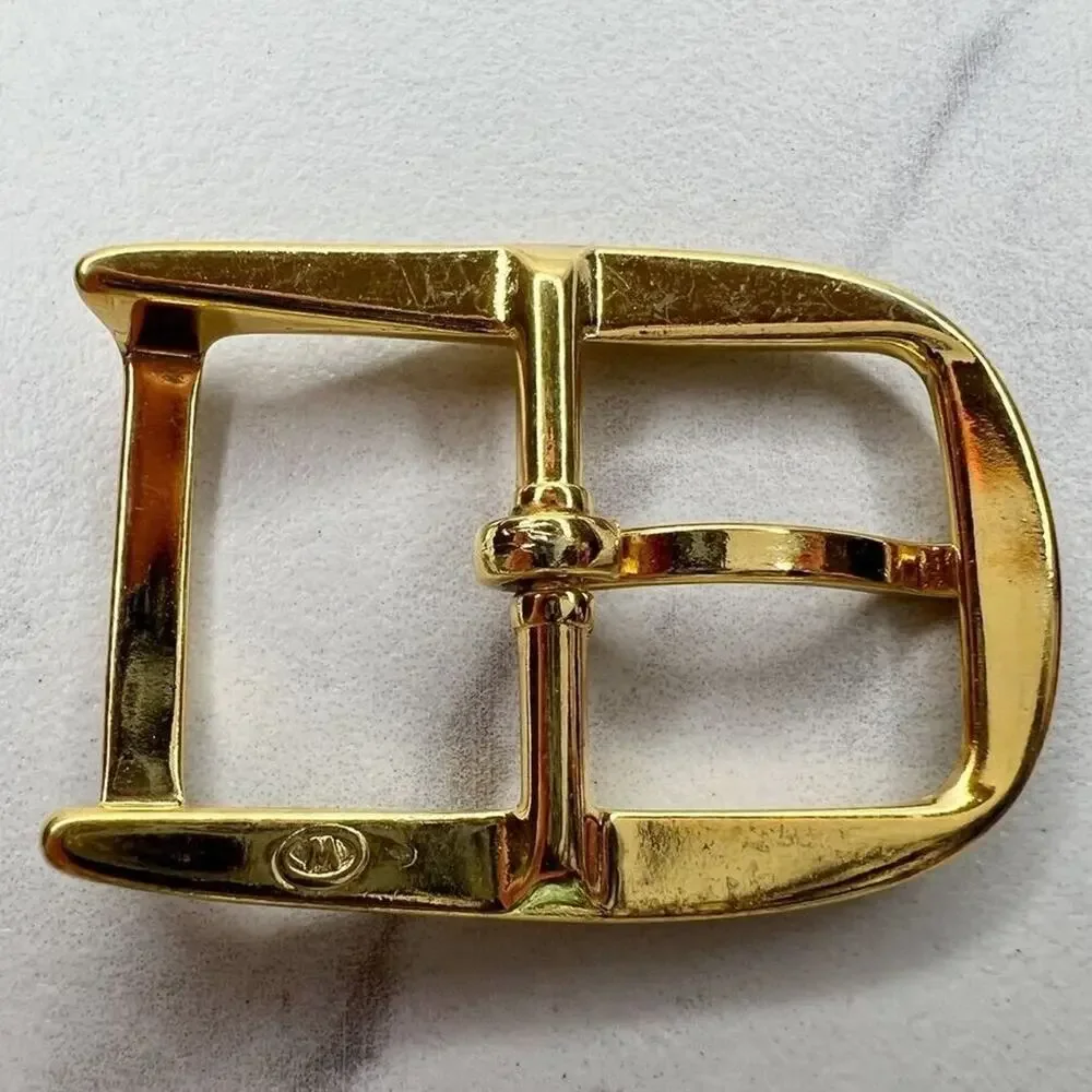 Vintage Gold Tone Simple Basic Belt Buckle for up to 1 Inch Belt